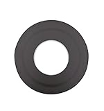 TYGERIX Rosetón de acero negro para tubos de 80 mm | Tapa de orificio de pared para estufa de leña o...