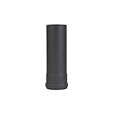 LANZZAS Alargador de tubo de pellet de 250 mm, diámetro DN de 80 mm, en negro, para tubo de pellet, tubo...