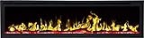AFLAMO Royal Chimenea eléctrica, (750 W o 1500 W), simulación de Fuego LED, Profundidad de Solo 15 cm...