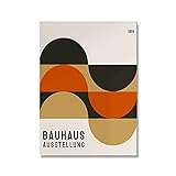 Bauhaus exhibe carteles geométricos únicos. Impresiones en lienzo de arte minimalista, murales...