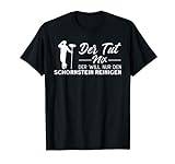 Hombre Deshollinador de la suerte, deshollinador de chimeneas, con texto en alemán Camiseta