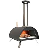 Keystone Peak Horno para pizza NUEVO 2022 + Alimentación con leña o gas + Consumo de energía eficiente...