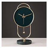 YUHUAWF Reloj de Mesa Reloj Reloj nórdico Reloj Reloj de Escritorio Sala de Estar Home Reloj Ornamentos...