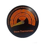 Vvciic Termómetro de Estufa Magnética Medidor de Temperatura del Horno para Estufas de Leña Estufas de...