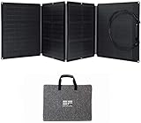 ECOFLOW Panel Solar Portátil 110W, Cargador Solar Plegable Fijable a Soporte Ajustable, Resistencia al...