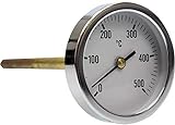 Termómetro para horno de leña, escala de 0 a 500ºC con vaina de 20,30 o 50 cm (20)
