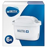 BRITA MAXTRA+ Pack 6 cartuchos de filtro de agua, compatible con jarras filtrantes BRITA que reducen la...