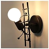 KAWELL Humanoide Creativo Lámpara de Pared Interior Luz de Pared Moderno Apliques de Pared Art Deco Max...