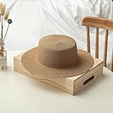 BAOZENGMUY Verano Moda Simplicidad Color Sólido Sombrero para El Sol para Mujer Aleros Anchos Sombreros...