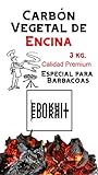 EDURAIT Carbón Vegetal Ecologico de Encina, para Barbacoas, Procedente de la Poda de Dehesas, Especial...