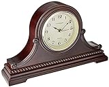 Vmarketingsite Reloj de mesa de madera silenciosa, funciona con pilas, con campanillas Westminster en la...
