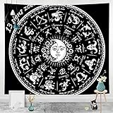 Sun Moon Mandala Witchcraft Tapestry White Black Wall Hanging Bohemian Psychedelic Tapis Witchcraft...