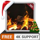 chimenea de deslumbramiento HD gratis: disfrute del invierno con una hermosa chimenea caliente en...
