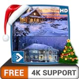 nevadas virtuales HD gratuitas: disfrute del hermoso paisaje en su TV HDR 4K, TV 8K y dispositivos de...
