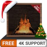 chimenea de leña virtual gratis HD: disfrute de las frías vacaciones de Navidad en invierno en su TV...